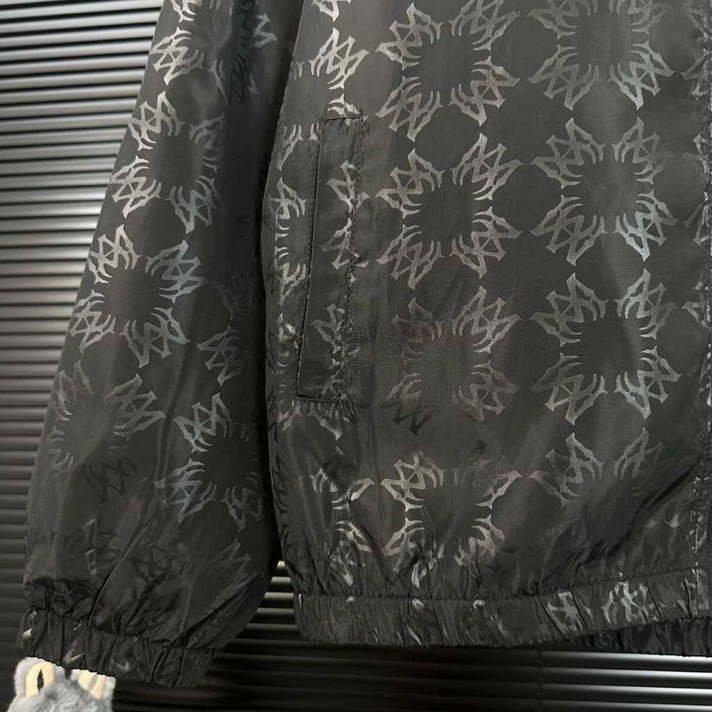 Amiri Black Patterned Bomber Jacket - image 8